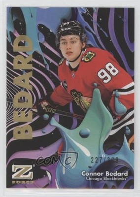 2024-25 Skybox Metal Universe Z-Force Rave /399 Connor Bedard #3 04vj