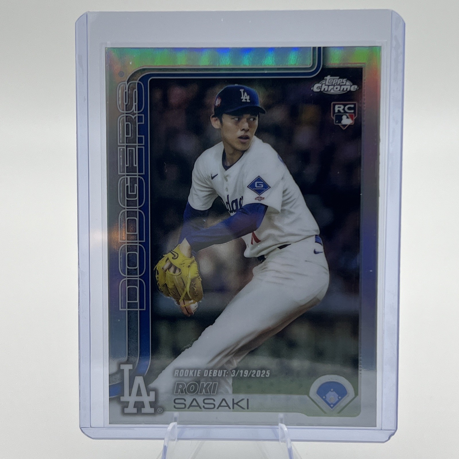 2025 Topps Chrome Update Roki Sasaki RC Refractor Rookie #USC73 Dodgers