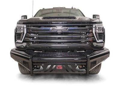 New Fab Fours Black Steel Front Bumper Chevy 2500 3500 2024 - 2026 CH24-S6161-1