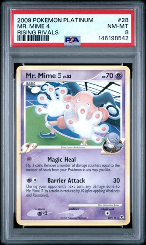 Mr. Mime E4 graded PSA 8 for sale on eBay