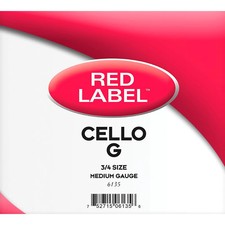 Super Sensitive Red Label Series Cello G String 34 Size, Medium