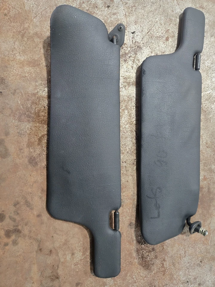 Juego de parasol 90-96 Nissan 300zx Z32 negro parasoles izquierdo derecho viseras OEM Foto 3 de 4