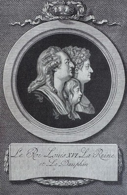 Louis XVI Marie Antoinette Dauphin Family Portrait 1884 French Revolution