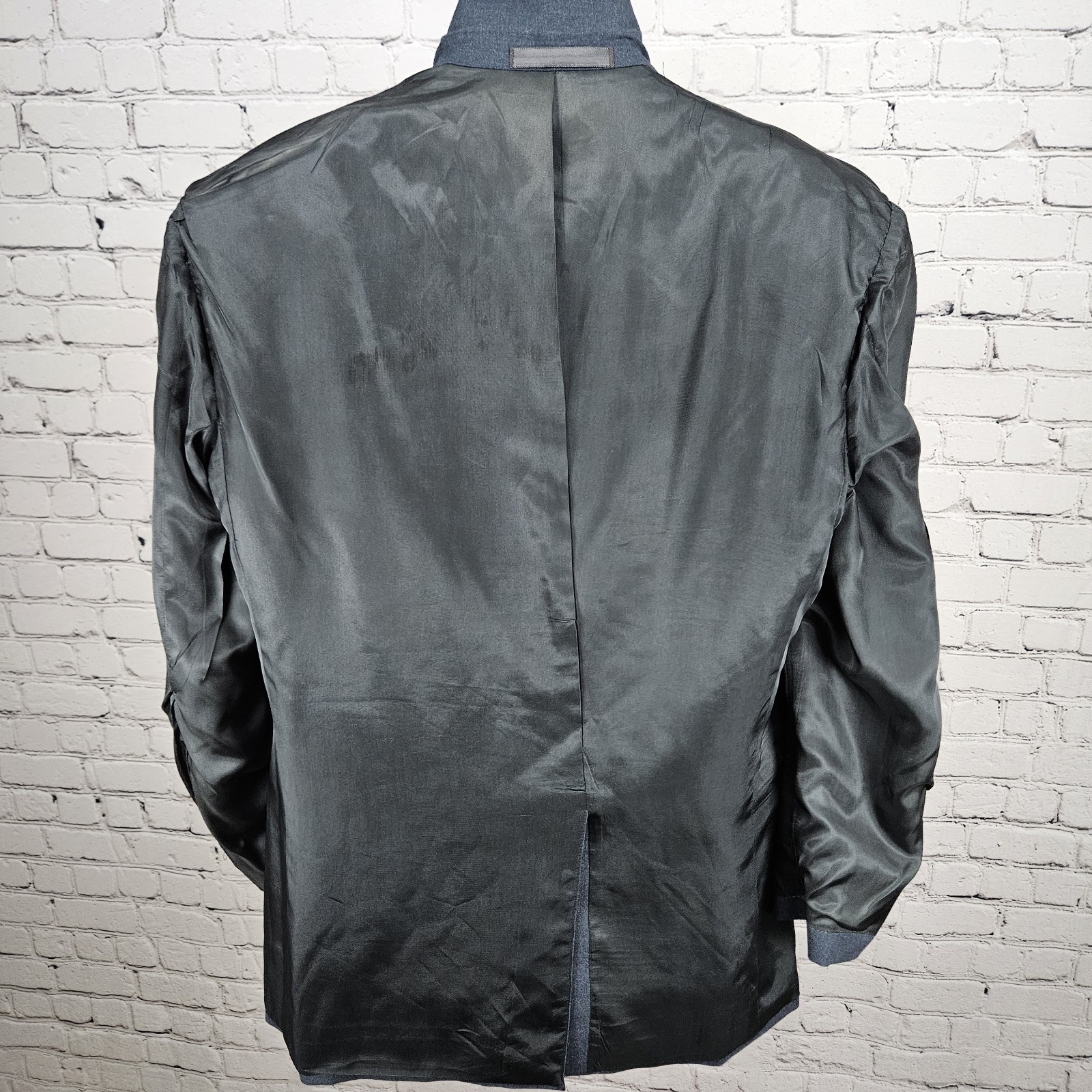 VTG Christian Brooks Blue 2 Button Vented Notch Blazer Sport Coat USA 42XL thumbnail 6