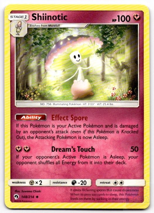 Shiinotic 148/214 Uncommon Lost Thunder Pokemon Near Mint