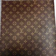 Louis Vuitton Brown Monogram Vinyl For Crafting Logo Classic Size Pc 12" X 12"