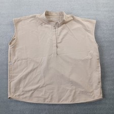 Figs Rafaela Oversized Scrub Top Women XL Beige Pockets Uniform Nurse Doctors