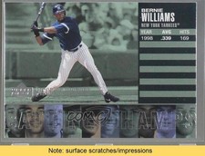 2002 Upper Deck Piece Of History Batting Champs Bernie Williams #B5 READ fm0