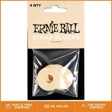 Durable Cream Strap Blocks for Guitars - 4 Count Easy Installation Set