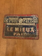 Antique French Enamel Advertising Sign – Le Petit Parisien Newspaper – Rare 