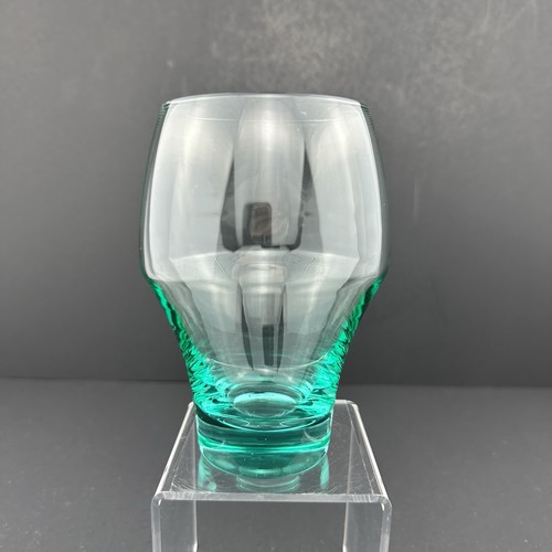 Sasaki HARMONY Aqua Tinted Old Fashioned Glasses (6) Mid-Century Modern - Picture 3 of 14