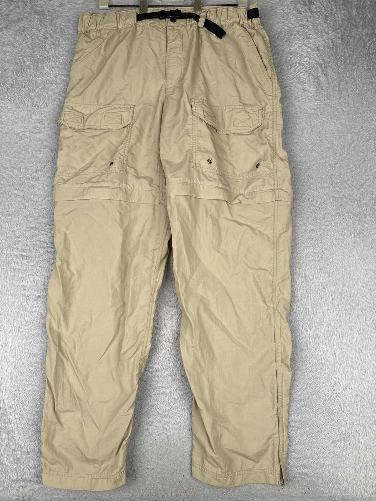 REI Pants Mens Medium Beige Convertible Cargo Nylon Belted Hiking Outdoor Travel
Opens in a new wind