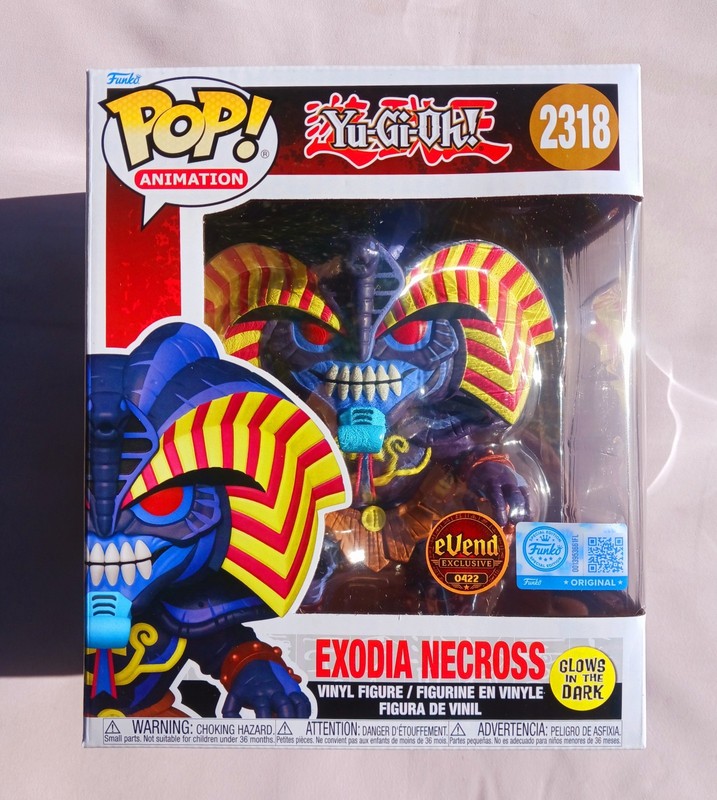 Funko Pop! Animation Yu-Gi-Oh Exodia Necross #2318 GITD eVend Exclusive 0422