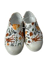 Native Shoes Kids Foxtail Friends White Forest Animals Shoes Slip-on Sz C6