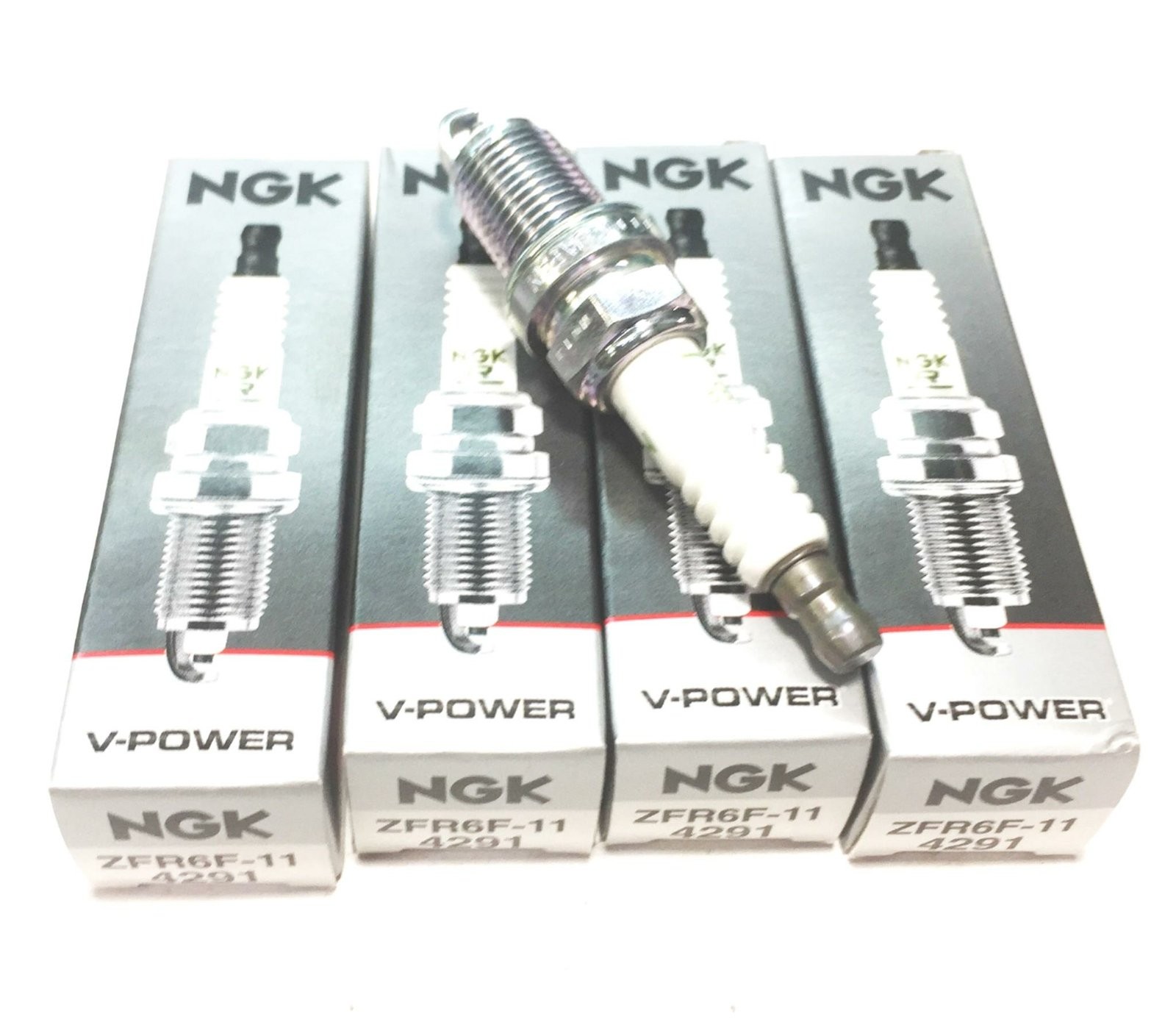NGK V-Power Spark Plug ZFR6F-11 4291 Lot of 4 NOS