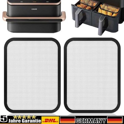 2x Edelstahl Spritzschutz Heißluftfritteuse für COSORI Dual Blaze TwinFry 10L