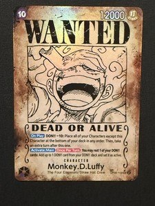 Monkey D Luffy Wanted Card | eBay
