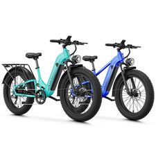 Ebike 1800W Peak Electric Bike Mountain Bicycle 26" Fat Tire E-bike Adults 36Mph
