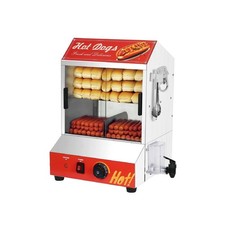 2-Tier Hot Dog Steamer Machine, 28.5QT Electric Hot Dog Steamer with Bun Warm...