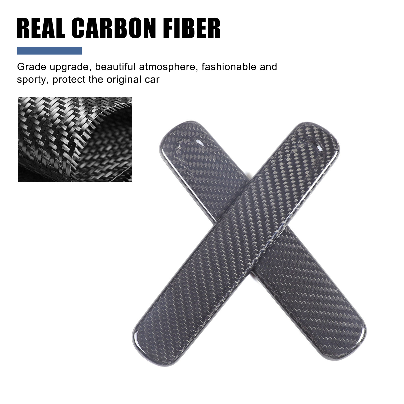 Real Carbon Fiber Exterior Door Handle Cover For Lotus Emira V6 2022-2024 2PCS
