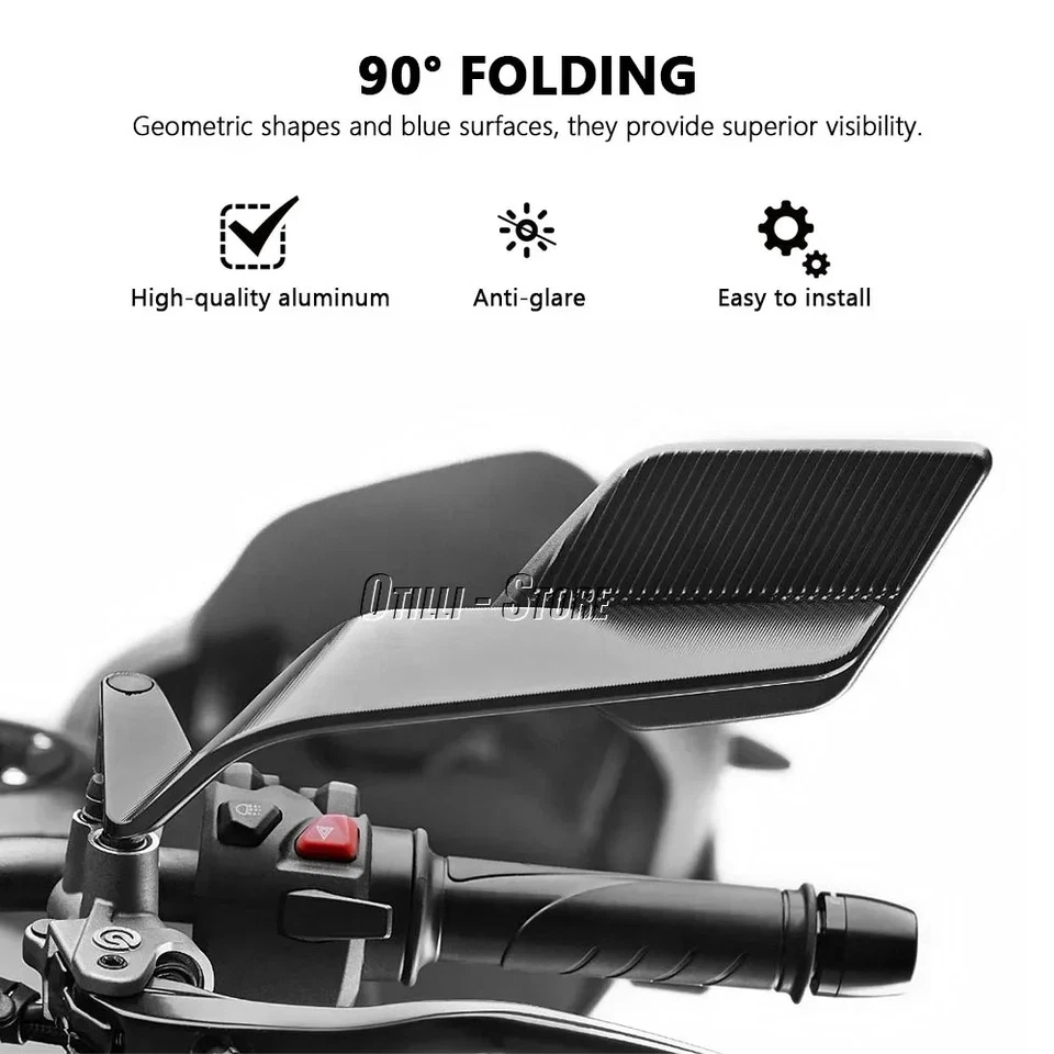 Side Mirror For Yamaha MT 09 MT09 SP MT10 MT 10 SP MT07 Stealth Rearview Mirror - Image 3 of 4