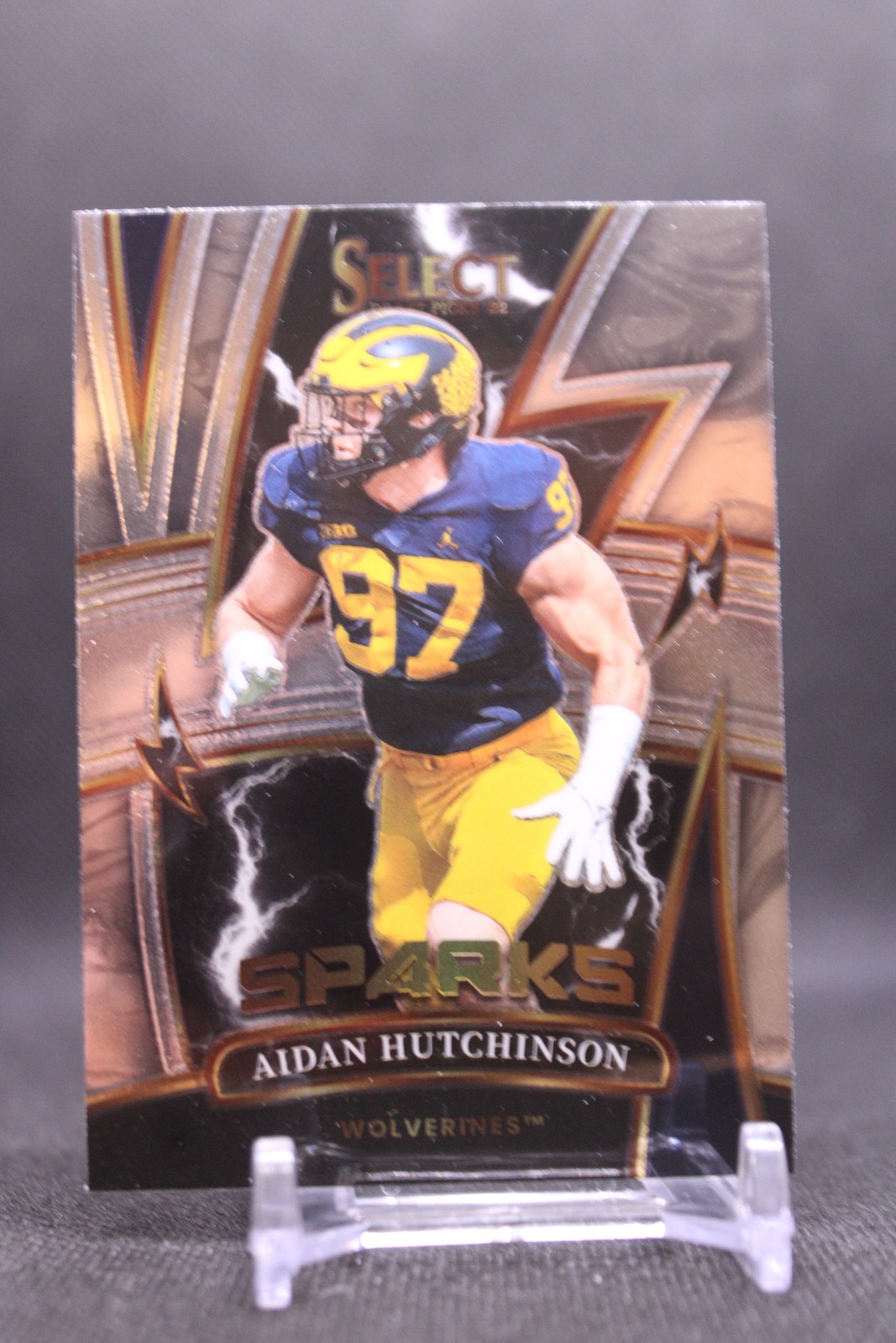Aidan Hutchinson Panini Select Draft Picks Sparks #SPAH Base