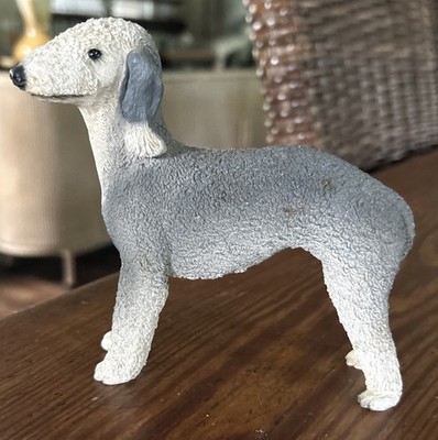 Bedlington Terrier Figurine Hand Painted Collectible Statue