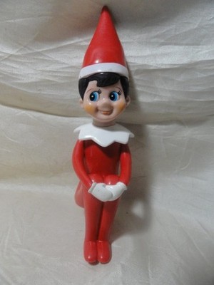2013 ELF ON A SHELF GIRL HARD PLASTIC ALMOST 8'' TALL CHRISTMAS