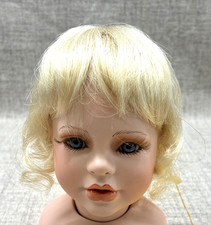 Monique Collection Doll Wig JESSICA Pale Blonde Hair Short Curly Ringlets 10-11