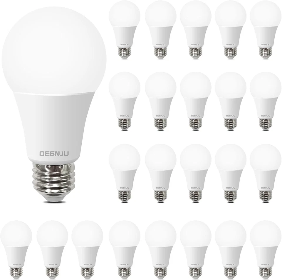 Versatile 5000K Daylight LED Bulbs, 100W Equiv, 24 Pack - Image 3 of 4
