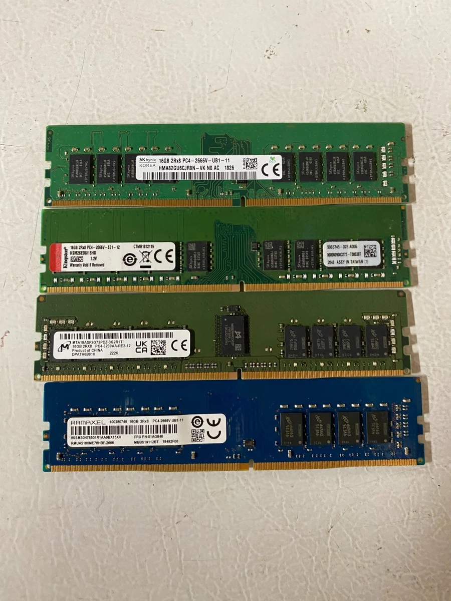 16 GB Capacity per Module DDR4 SDRAM Memory (RAM) 4 Modules for