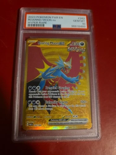 Roaring Moon ex 262/182 PSA 10 - Scarlet & Violet Paradox Rift - Pokemon TCG