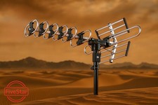 Outdoor Digital Amplified HDTV Antenna up to 200 Mile Range w/ Pole 40ft Cable