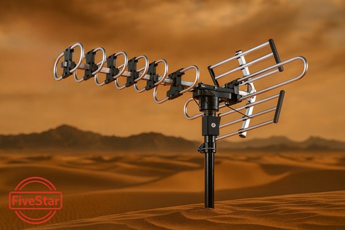 Outdoor Digital Amplified HDTV Antenna up to 200 Mile Range w/ Pole 40ft Cable