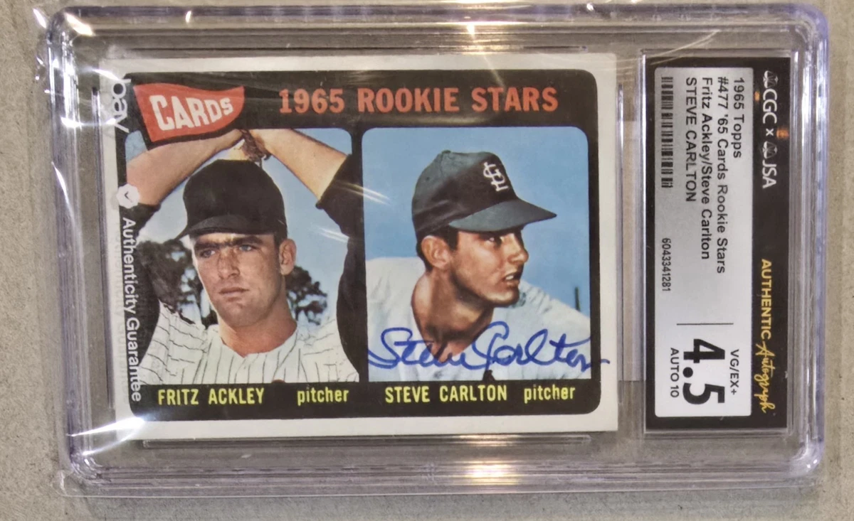 1965 Topps - Fritz Ackley Steve Carlton #477 for sale | eBay