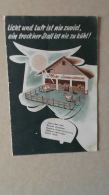 Licht und Luft ist nie zuviel, ein trock'ner Stall ist nie zu kühl! Kühe Vieh Fu