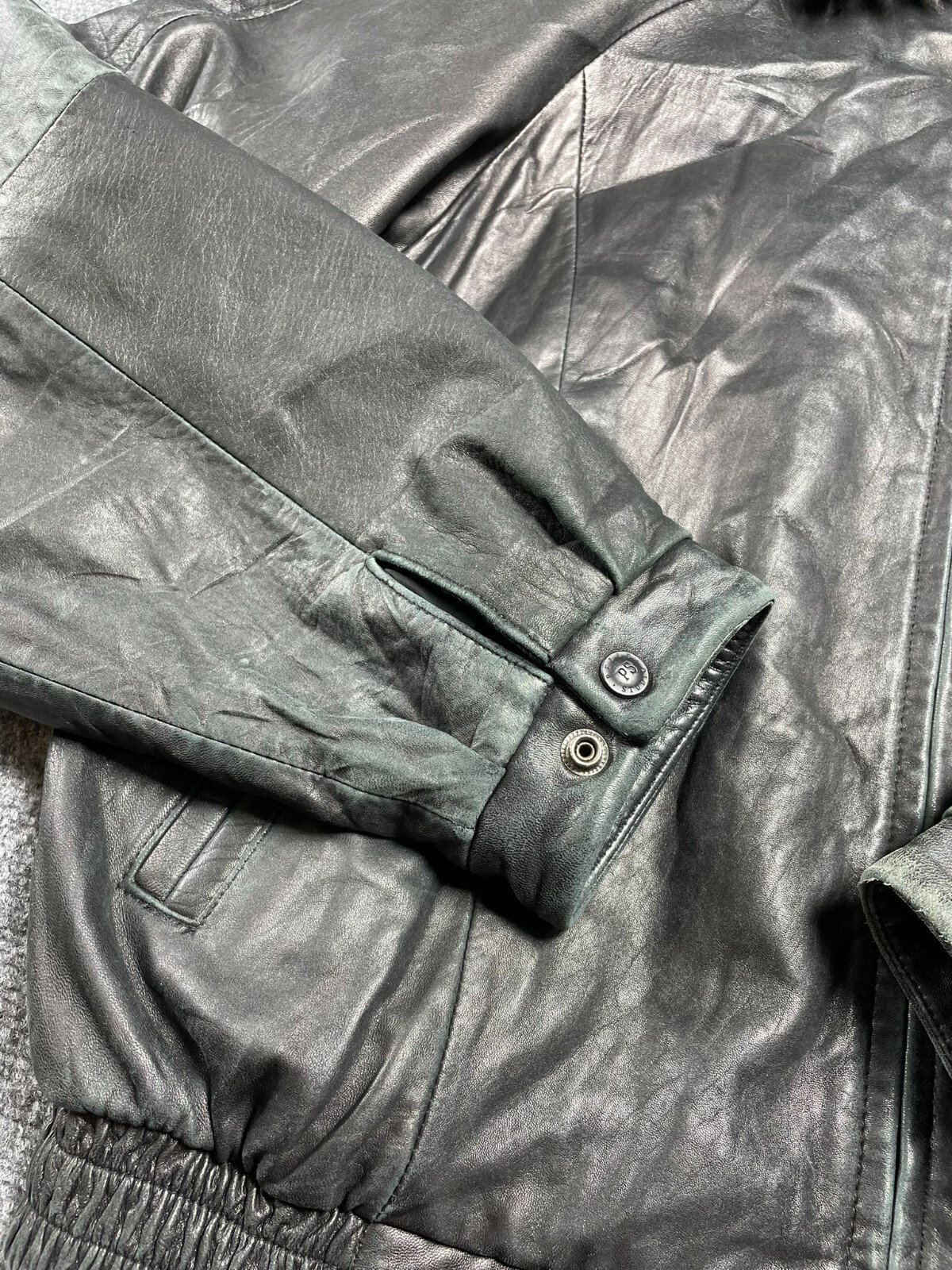 Pelle Studio Wilsons Men's Black Leather Jacket Full … - Gem