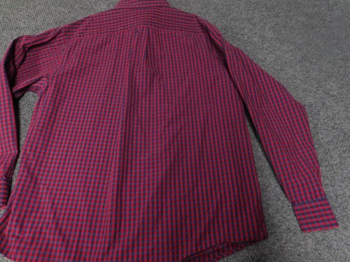 Roundtree and Yorke Mens Shirt Large red Casuals Button Down - Picture 8 of 12