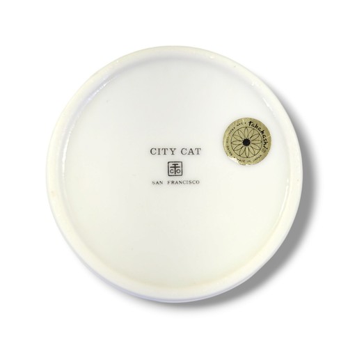 TAKAHASHI City Cat San Francisco ceramica set 6 gatti smoking vintage - Foto 15 di 16
