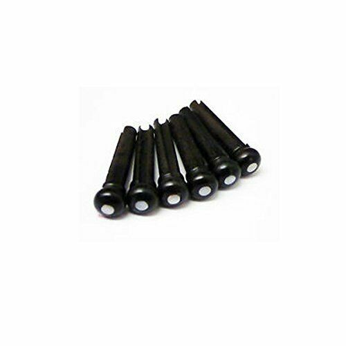 Genuine Fender Acoustic Guitar Bridge Pins Set of 6 Black W/abalone