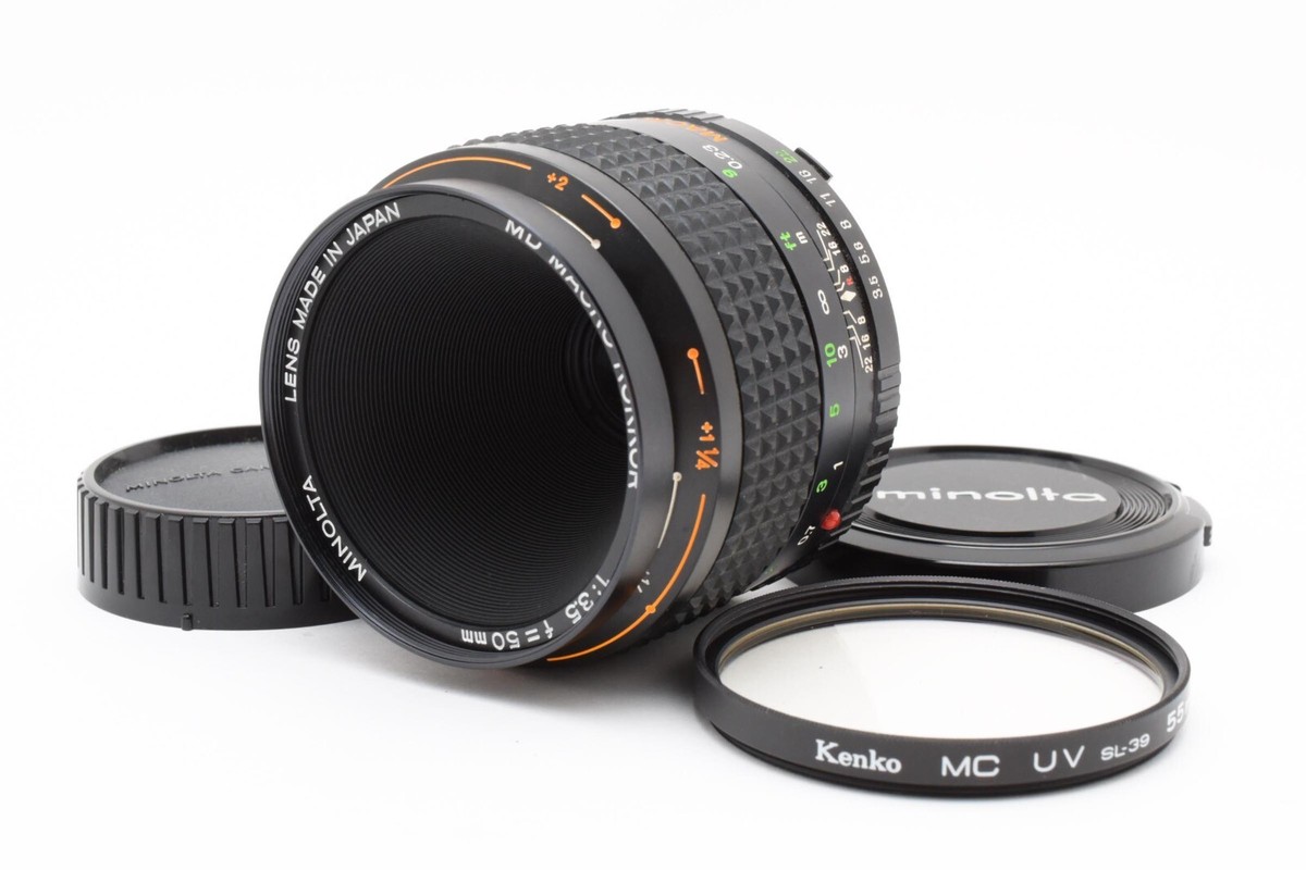 MINOLTA MD ROKKOR 50mm F3.5【光学美品】 Excellent+5] Minolta MC Macro Rokkor 50mm F3.5 Lens MC MD