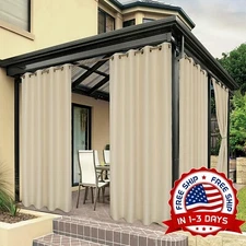 Cortinas Exteriores Para Patio Impermeables Resistentes A La Intemperie NEW US..