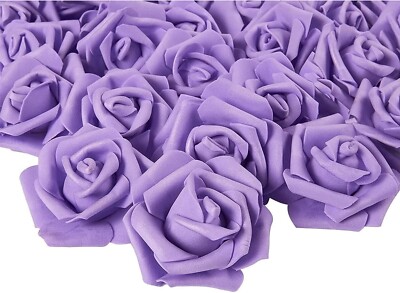 DIYKünstliche Lila Blumenköpfe Blütenköpfe Blumen Rosenköpfe Hochzeit Party Deko