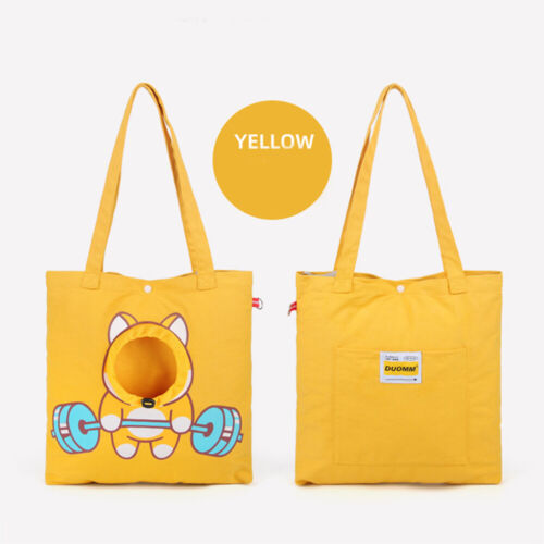 Pet Travel Bag Pet Canvas Bag Cat Carrying Bag Cats Dogs Tote Bag Cute K - Picture 4 of 10