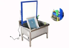110V Floor style Stainless Backlight Screen Washing Tank w/Backlit Punch Table