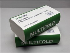(4000pcs) BioBox MULTIFOLD Slim 2ply Interleaved Hand Paper Towel 23x23cm 7.8cmW
