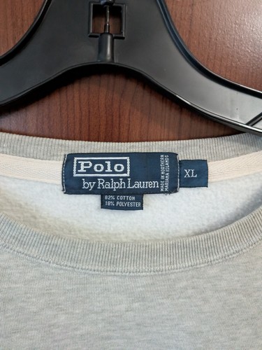 Maglione Felpa Uomo Ralph Lauren Polo Sport Bear XL Grigio Grigio Grigio - Foto 4 di 10