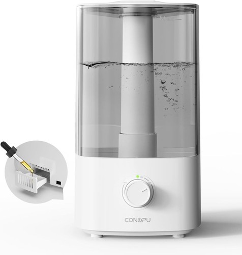 CONOPU Umidificatore Ambiente, 4L Umidificatore Ultrasuoni a Nebbia Fredda, 300m - Foto 2 di 7