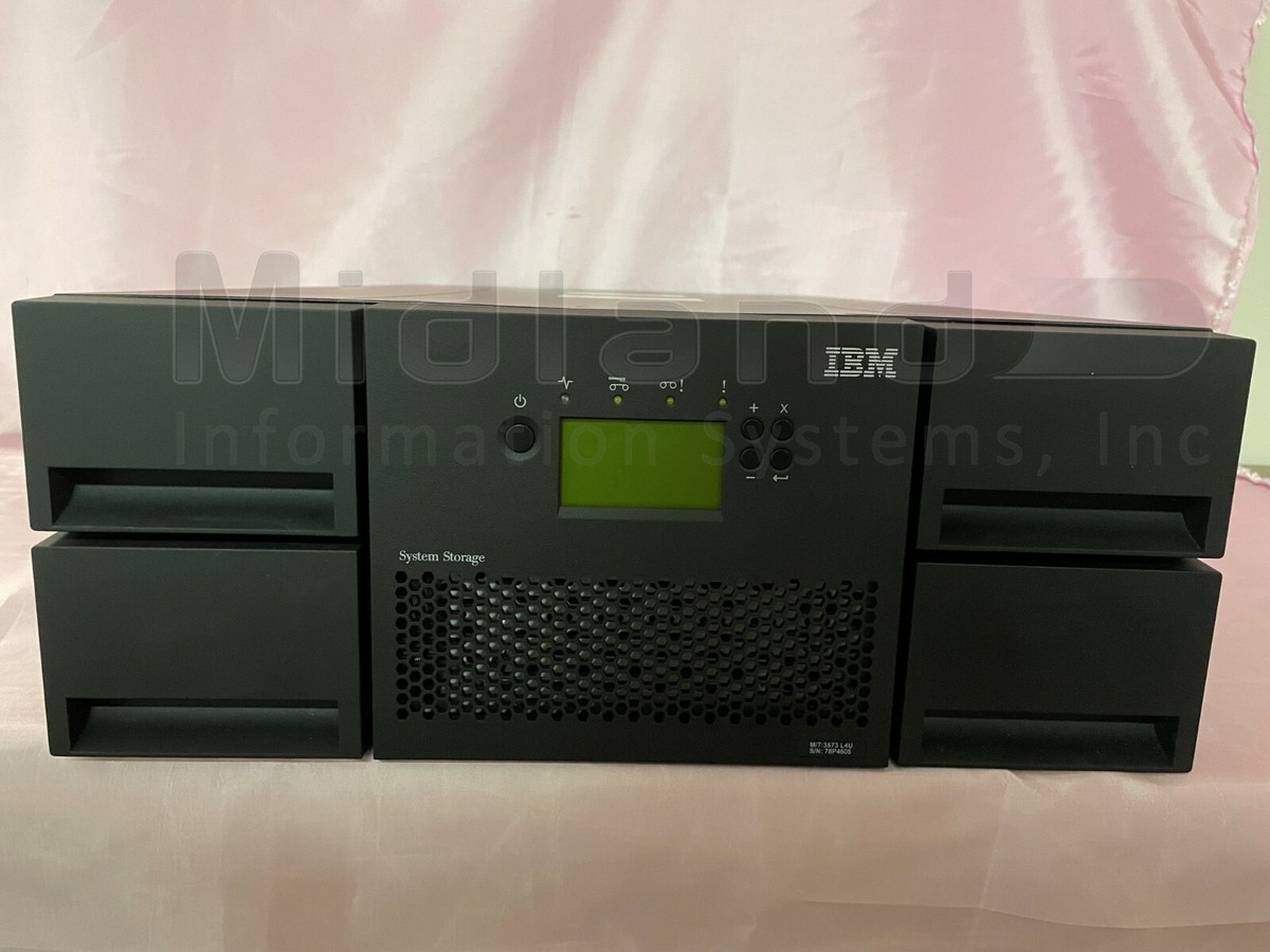 IBM TS3200 Tape Library 3573-L4U no drives/can add | eBay