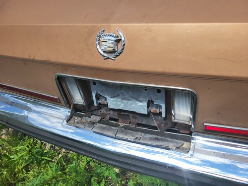 Rear BUMPER 1982~1989 Cadillac Brougham Rear Bumper Silver OEM - Picture 6 of 13